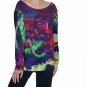 Hyper Beast Rainbow All-Over Print Women's Off-Shoulder Sweatshirt