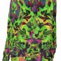 Lime Green Geometric All-Over Print Women's Off-Shoulder Sweatshirt