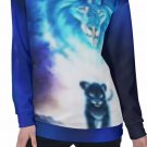 Lion Cub All-Over Print Women's Off-Shoulder Sweatshirt