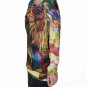 Meditating Rafiki RainbowAll-Over Print Women's Off-Shoulder Sweatshirt