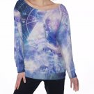 Mind of Light All-Over Print Women's Off-Shoulder Sweatshirt