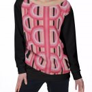 Pink Loops All-Over Print Women's Off-Shoulder Sweatshirt