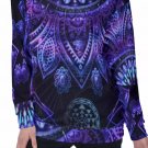Purple Mandala All-Over Print Women's Off-Shoulder Sweatshirt