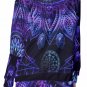 Purple Mandala All-Over Print Women's Off-Shoulder Sweatshirt