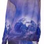 Purple Moon Rise All-Over Print Women's Off-Shoulder Sweatshirt