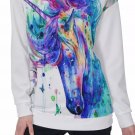 Rainbow Unicorn All-Over Print Women's Off-Shoulder Sweatshirt