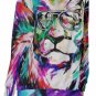 Rasta Lion All-Over Print Women's Off-Shoulder Sweatshirt