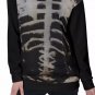 Rib Cage All-Over Print Women's Off-Shoulder Sweatshirt