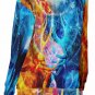 Seascape Antler Stag Fight Fire and Ice All-Over Print Women's Off-Shoulder Sweatshirt