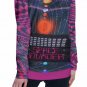 Space Invader All-Over Print Women's Off-Shoulder Sweatshirt