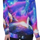 Space All-Over Print Women's Off-Shoulder Sweatshirt