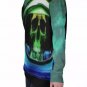 Space Skull All-Over Print Women's Off-Shoulder Sweatshirt