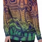 Totem Mask All-Over Print Women's Off-Shoulder Sweatshirt