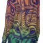 Totem Mask All-Over Print Women's Off-Shoulder Sweatshirt