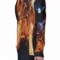 Two Wolves in Flames All-Over Print Women's Off-Shoulder Sweatshirt