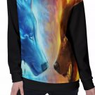 Two Wolves - Polar Choices All-Over Print Women's Off-Shoulder Sweatshirt
