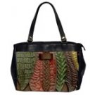 Foilage imitation Leather Handbag