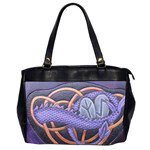 Violet Dragon's Tail Oversized Imitation Leather Handbag