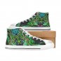 Electric Green Butterfly High Top Canvas Shoe