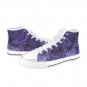 Purple Matrix High Top Canvas Shoes
