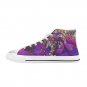 Purple Tiger High Top Canvas Shoes