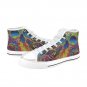 Rainbow Skull High Top Canvas Shoes