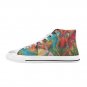 Tropical Birds High Top Canvas Shoes