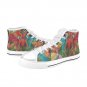 Tropical Birds High Top Canvas Shoes