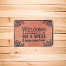 Welcome, Sit a Spell and have Some Brew - Doormat