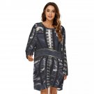 Black Velvet Loose Crewneck Dress