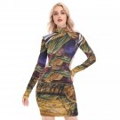 Jungle Scape Hollow Hip Dress