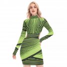 Neon Green Hollow Hip Dress