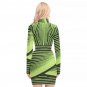Neon Green Hollow Hip Dress