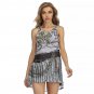 Festival Chains Neutral All-Over Print Women's Sleeveless Dress