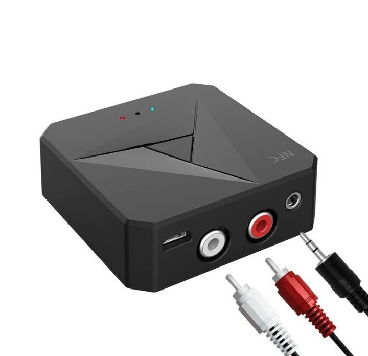 Bluetooth Rca NFC Receiver Audio Transmitter Wireless Adapter for TV PC Headphone  Car Sound System