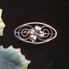 Gorgeous DIANA 2 Tone Golden 4 Leaf Clover Brooch