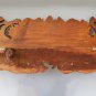 Wall decor panel art hanger wood carving Sculpturе engraving, landscape Antler fallow deer