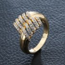 Zircon Inlaid Ring Gold Plated HW-H-212