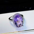 Purple Crystal Ring HT-F1140
