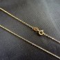 18k Real Gold Necklace O-Shape Chain 45CM 0.9G