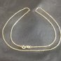 18k Real Gold Necklace O-Shape Chain 45CM 0.9G