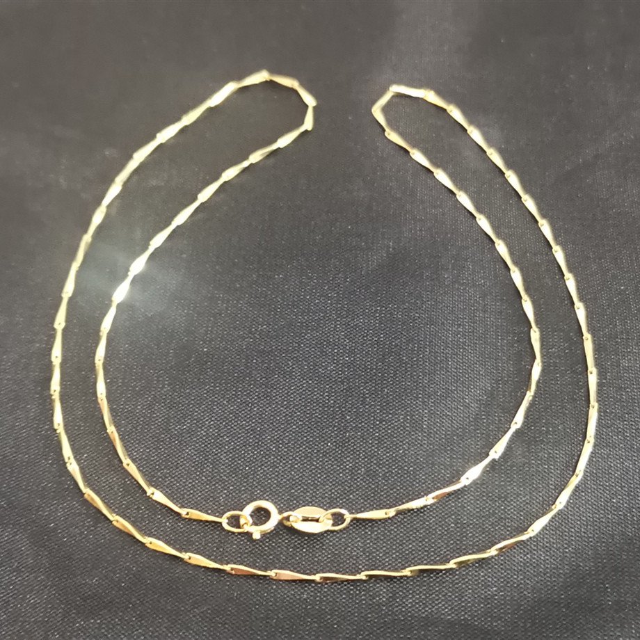 18k Real Gold Necklace 45CM 1.8G
