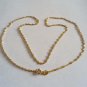 18k Real Gold Necklace Water Wave Chain 45CM 1.2G