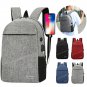 Mens USB Charging Backpack Business Laptop Backbag Large Capacity Bag Men Waterproof Backpack Set Tr