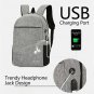 Mens USB Charging Backpack Business Laptop Backbag Large Capacity Bag Men Waterproof Backpack Set Tr