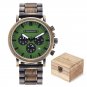 T63-2_Wooden Watch Men Stopwatch Chronograph Luxury Stylish Show Date Wood Quartz Wristwatch Male Ti