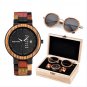 watch and sunglasses_Wooden Sunglasses Men Watches Ladies in Suit Present   Wood Quartz Wristwatch M