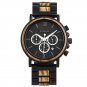 T50-1_Q26   Selling Wooden Watch for Men Chronograph Calendar Display Luminous Hands LOGO