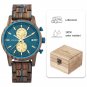 T116-2_Men's Watches Wood & Stainless Steel Combined Chronograph Business Quartz Watch for Men LOGO