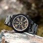DZ070-1_Men Watches Warriors Collection Valknut Handmade Engraved Wooden Watch Custom Logo Dropship